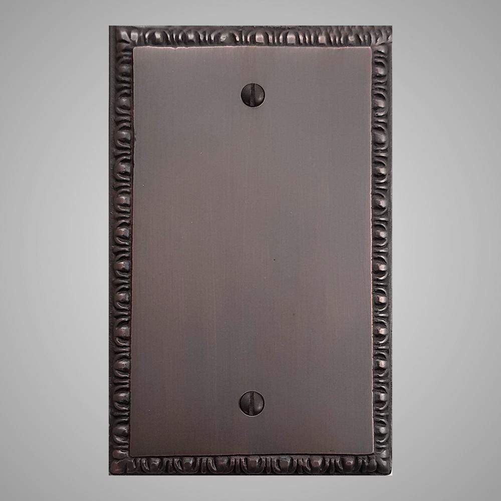 1 Blank Wall Plate - Egg & Dart Design