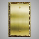 1 Blank Wall Plate - Egg & Dart Design