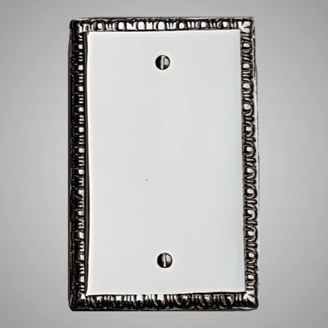 1 Blank Wall Plate - Egg & Dart Design