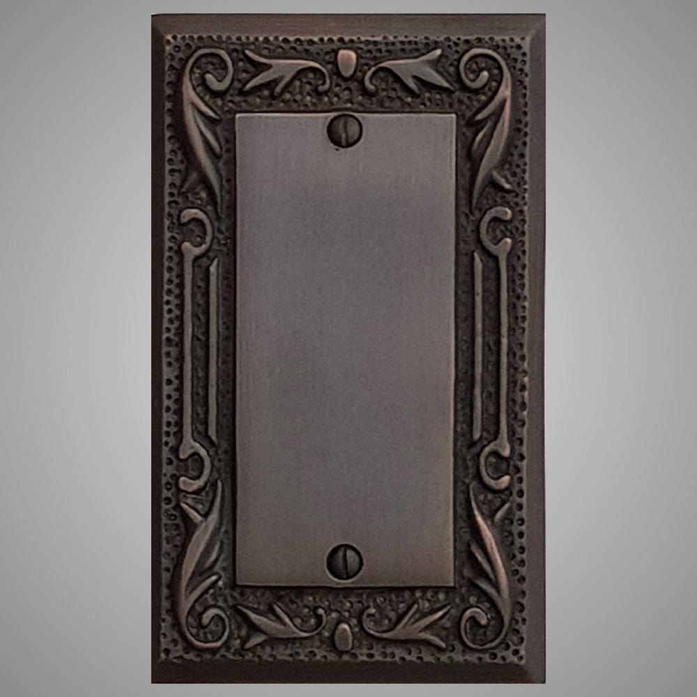 1 Blank Wall Plate - Floral Design