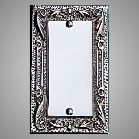 1 Blank Wall Plate - Floral Design