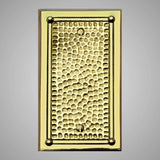 1 Blank Wall Plate - Framed Hammered Design