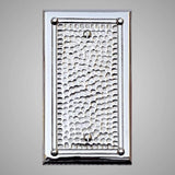 1 Blank Wall Plate - Framed Hammered Design