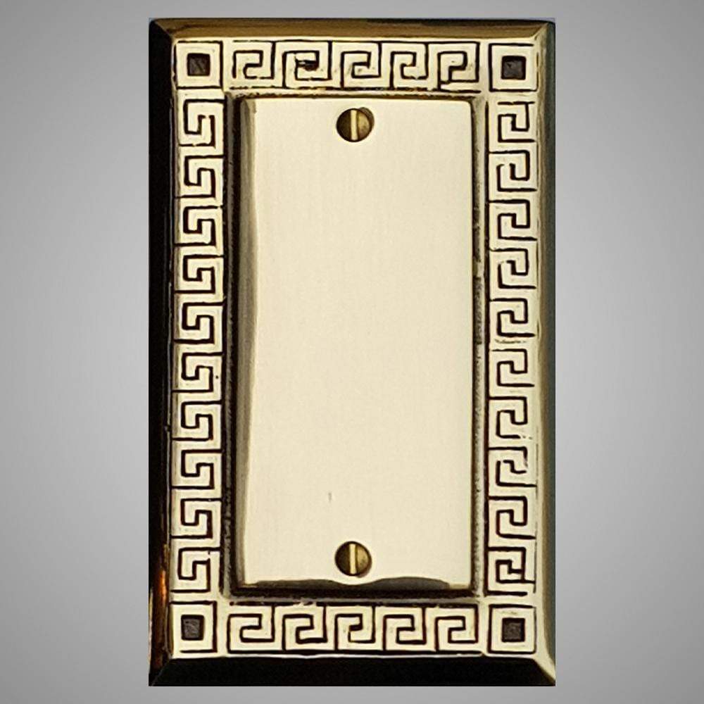 1 Blank Wall Plate - Greek Design