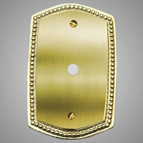 1 Coaxial Cable Wall Plate - Beaded Design