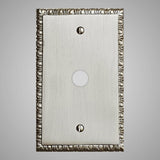 1 Coaxial Cable Wall Plate - Egg & Dart Design