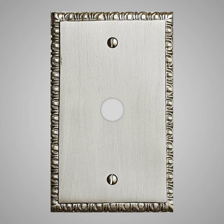 1 Coaxial Cable Wall Plate - Egg & Dart Design
