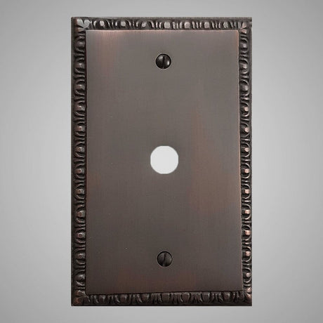 1 Coaxial Cable Wall Plate - Egg & Dart Design