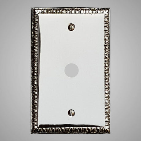 1 Coaxial Cable Wall Plate - Egg & Dart Design