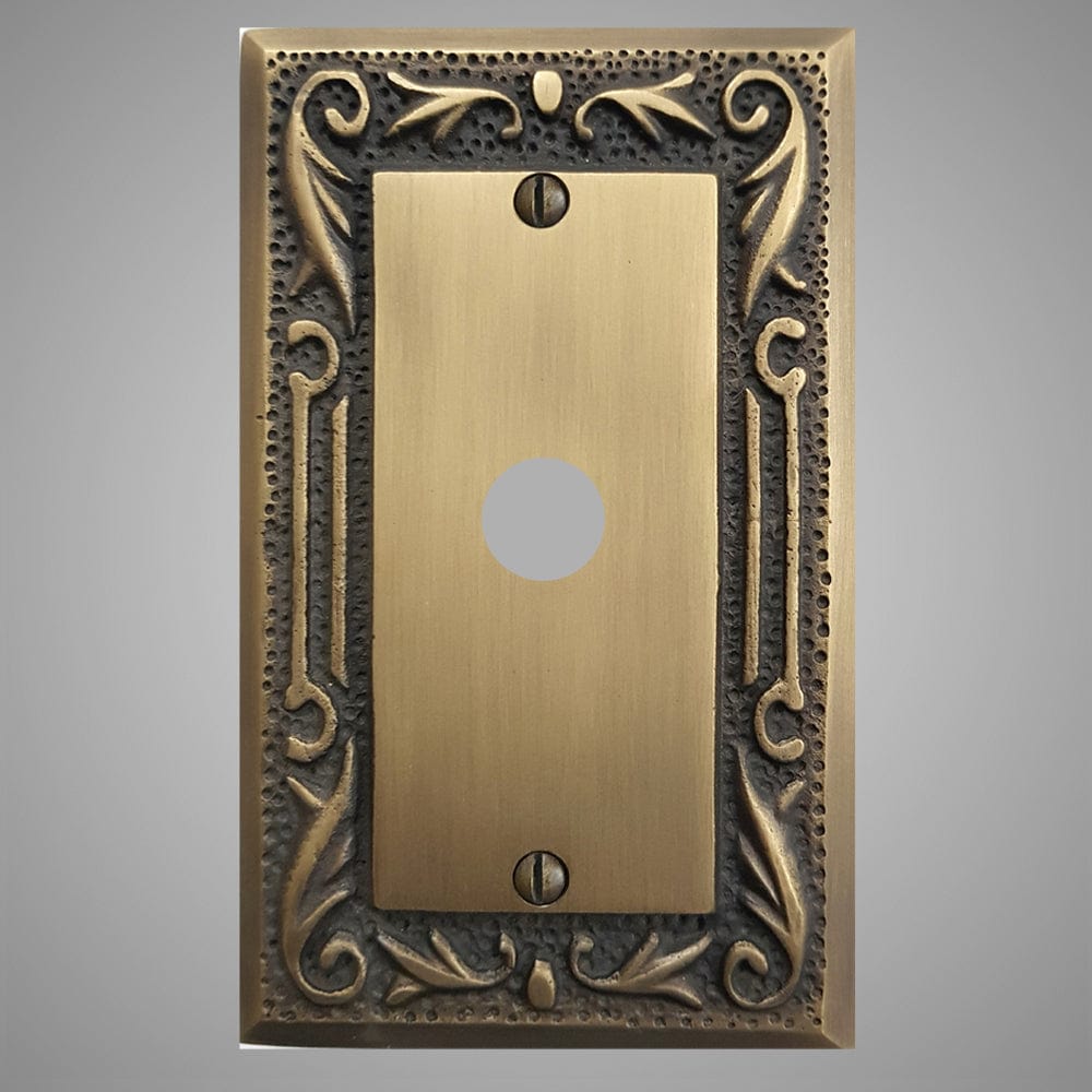 1 Coaxial Cable Wall Plate - Floral Design