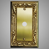 1 Coaxial Cable Wall Plate - Floral Design