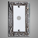 1 Coaxial Cable Wall Plate - Floral Design