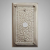 1 Coaxial Cable Wall Plate - Framed Hammered Design