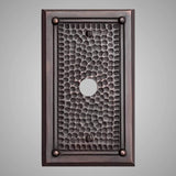 1 Coaxial Cable Wall Plate - Framed Hammered Design