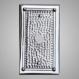 1 Coaxial Cable Wall Plate - Framed Hammered Design