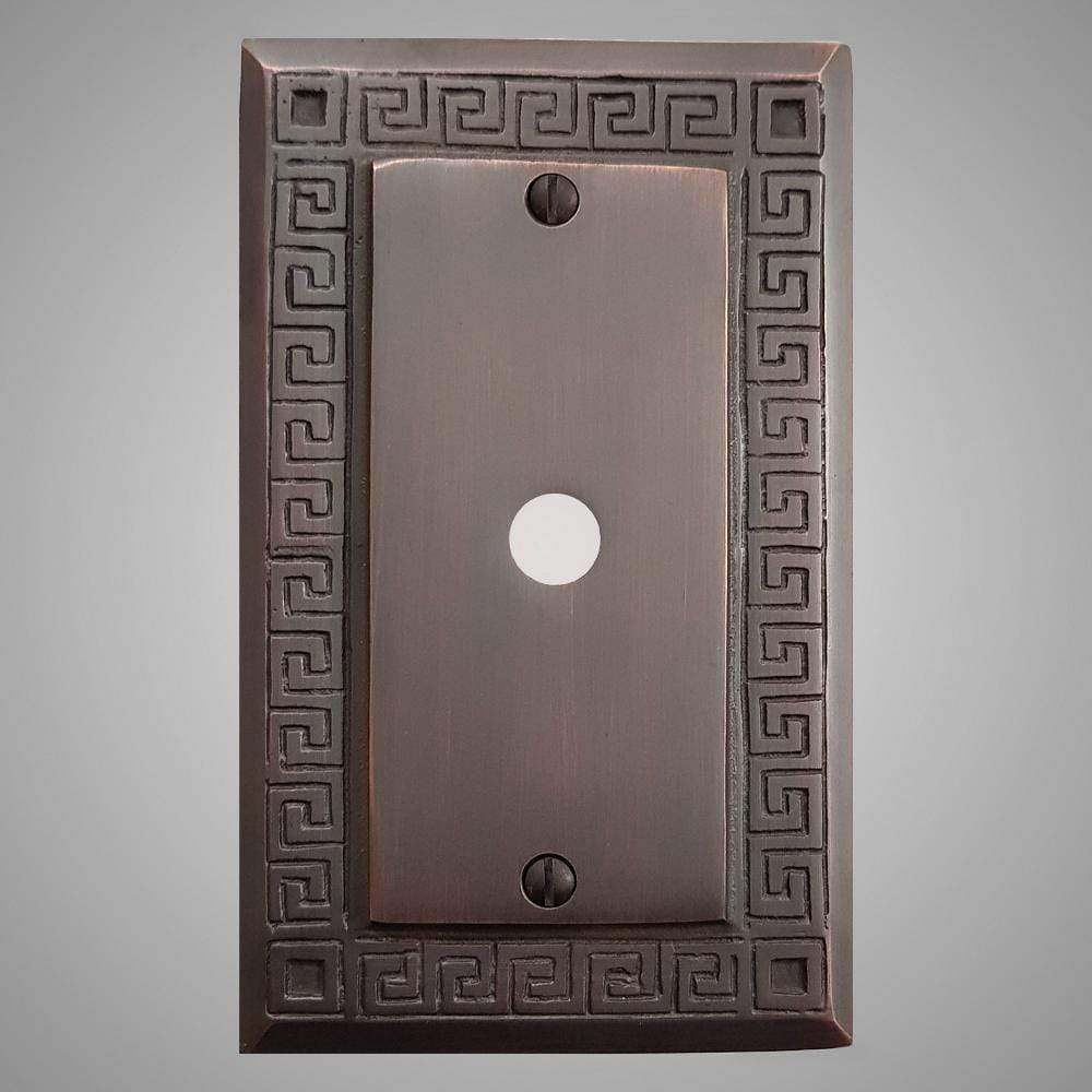1 Coaxial Cable Wall Plate - Greek Design