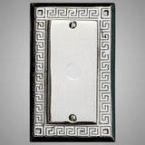 1 Coaxial Cable Wall Plate - Greek Design