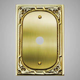 1 Coaxial Cable Wall Plate - Victorian Design