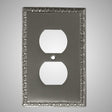 1 Gang Duplex Outlet Wall Switch Plate - Egg & Dart Design