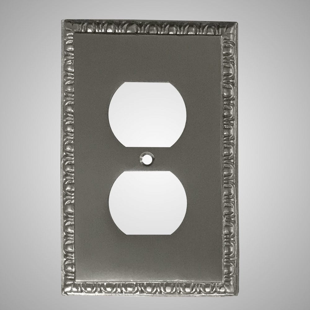 1 Gang Duplex Outlet Wall Switch Plate - Egg & Dart Design