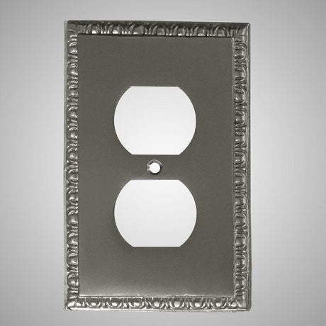 1 Gang Duplex Outlet Wall Switch Plate - Egg & Dart Design
