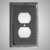 1 Gang Duplex Outlet Wall Switch Plate - Egg & Dart Design