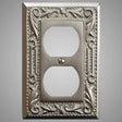 1 Gang Duplex Outlet Wall Switch Plate - Floral Design