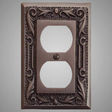 1 Gang Duplex Outlet Wall Switch Plate - Floral Design