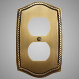 1 Gang Duplex Outlet Wall Switch Plate - Georgian Design