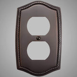 1 Gang Duplex Outlet Wall Switch Plate - Georgian Design