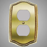 1 Gang Duplex Outlet Wall Switch Plate - Georgian Design