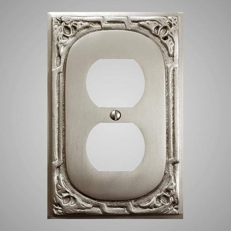 1 Gang Duplex Outlet Wall Switch Plate - Victorian Design