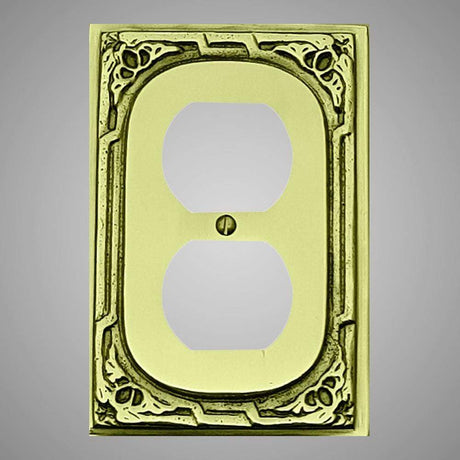 1 Gang Duplex Outlet Wall Switch Plate - Victorian Design