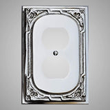 1 Gang Duplex Outlet Wall Switch Plate - Victorian Design