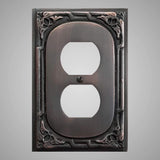 1 Gang Duplex Outlet Wall Switch Plate - Victorian Design