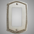 1 Gang Rocker Light Switch Plate - Beaded Design