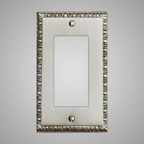 1 Gang Rocker Light Switch Plate - Egg & Dart Design