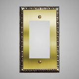 1 Gang Rocker Light Switch Plate - Egg & Dart Design