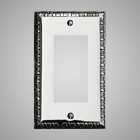 1 Gang Rocker Light Switch Plate - Egg & Dart Design