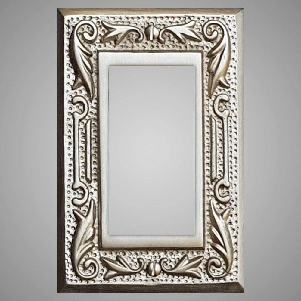 1 Gang Rocker Light Switch Plate - Floral Design