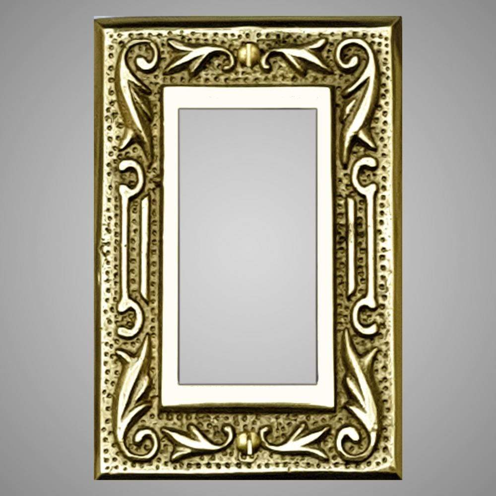 1 Gang Rocker Light Switch Plate - Floral Design