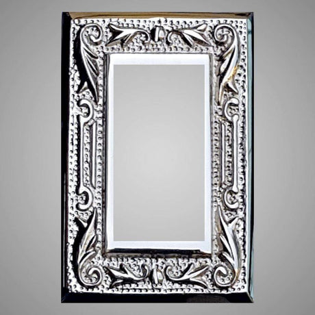 1 Gang Rocker Light Switch Plate - Floral Design