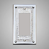 1 Gang Rocker Light Switch Plate - Framed Hammered Design