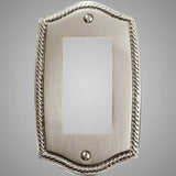 1 Gang Rocker Light Switch Plate - Georgian Design