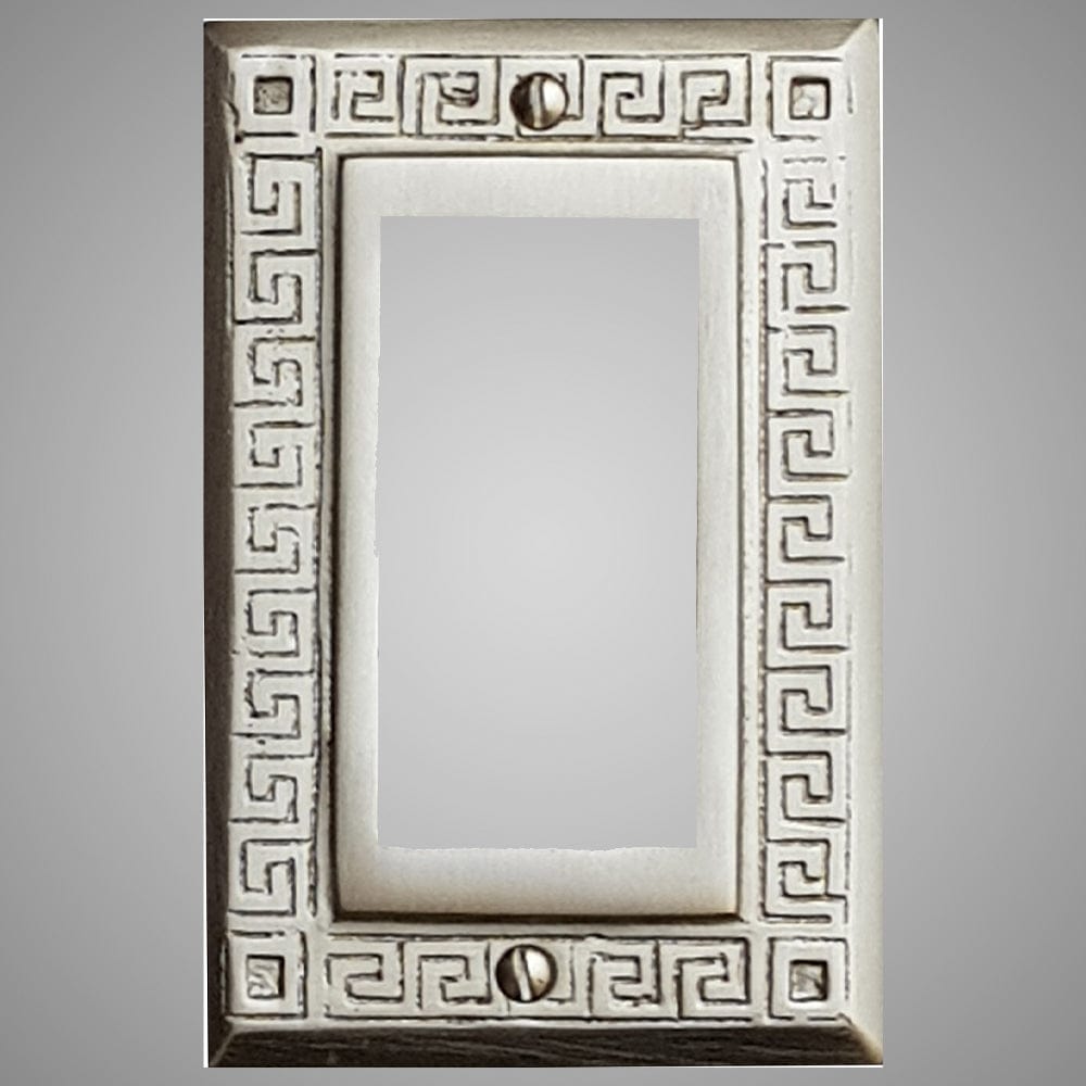 1 Gang Rocker Light Switch Plate - Greek Design
