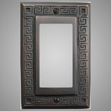 1 Gang Rocker Light Switch Plate - Greek Design