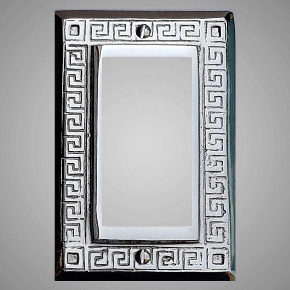 1 Gang Rocker Light Switch Plate - Greek Design