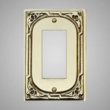 1 Gang Rocker Light Switch Plate - Victorian Design