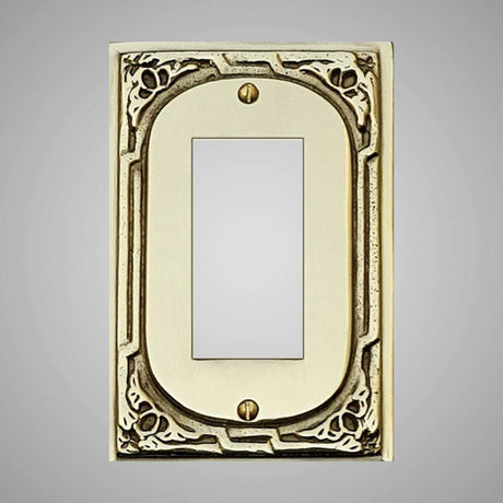 1 Gang Rocker Light Switch Plate - Victorian Design