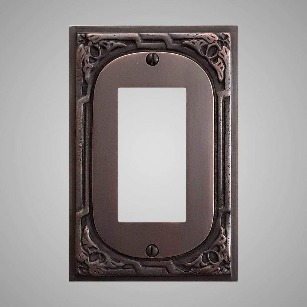 1 Gang Rocker Light Switch Plate - Victorian Design